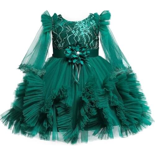 Children Clothing 2022 New Christmas Dress for Baby Girls New Year Costume 1st Birthday Tutu Party Dress Kids Vestidos 6-24Month