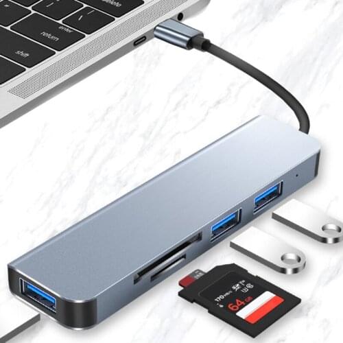 USB 3.0 Hub Multi USB Splitter 5 Ports Multiple Expander No Driver Required Plug and Play, for PC Windows