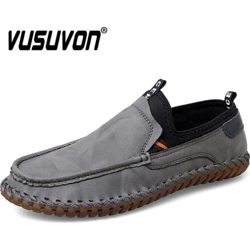 Men Casual Shoes Loafers Sneakers 2021 New Fashion Handmade Retro Leisure Slip-on Zapatos Casuales Hombres Walking Flats