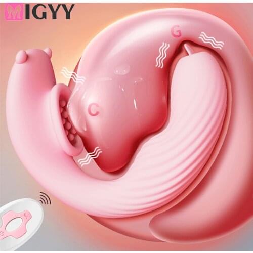 Wearable Tongue Licking Vibrators Sex Toys For Women Remote Control Clitoris Stimulator Dildo Vibrator Adult Product Sex Shop