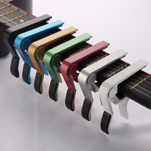 2021 NEW Universal Aluminium Alloy Metal New Guitar Capo Quick Change Clamp Key Acoustic Classic Guitar Capo Parts