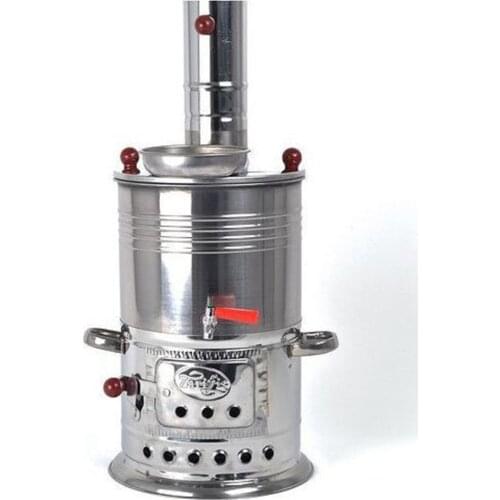 Single tap samovar turkish style wooden tea making FREE SHİPPİNG