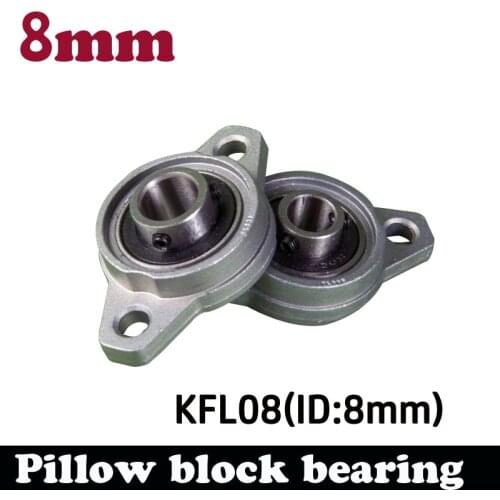 10pcs KFL08 8mm pillow block rhombic bearing zinc alloy insert linear bearing shaft support CNC part