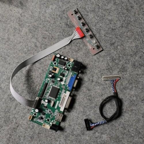 For HSD110PFW1/HSD110PHW1/HSD121PHW1 screen panel controller board 1366*768 DIY kit VGA DVI LVDS 30 Pin M.NT68676 60Hz WLED