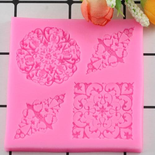 Lace Silicone Mold Mould Sugar Craft Fondant Mat Cake Decorating Baking Tools