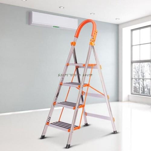 Stainless Steel Ladder Household Folding Aluminum Alloy Multi-function Ladder Thickening Reinforcement Telescopic Portable Indoo