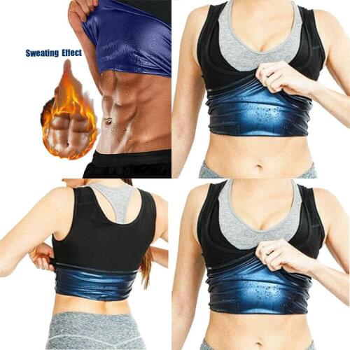 Unisex Sports Vest Sweat Vest Body Slimming Sauna Tank Top Men Women Neoprene Compression Shirt Body Shaper Casual Slimming Tank