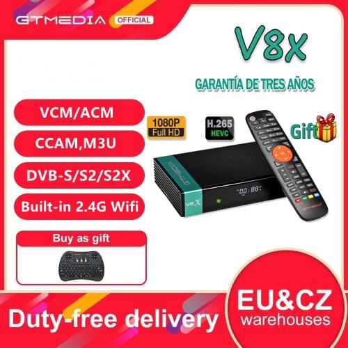GTmedia V8 Nova 1080P HD DVB-S2 Satellite TV Receiver Built in WIFI power by Freesat V8 Super Honor Decoder