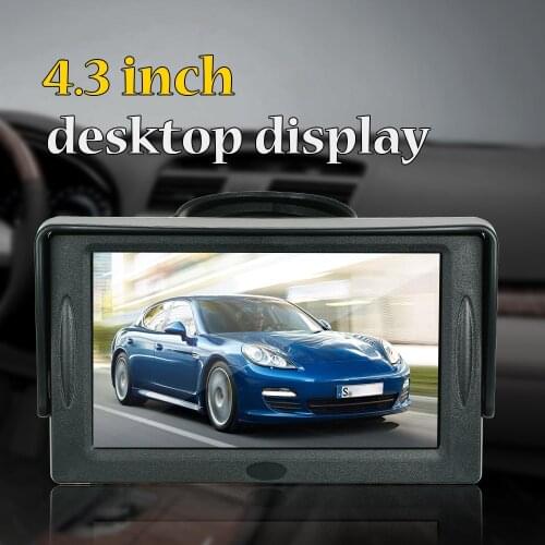 4.3 Inch TFT Display Sun Visor Car LCD Monitor Dashboard Screen Parking Monitor Suction Cup Type for bmw ford vw jetta Toyota