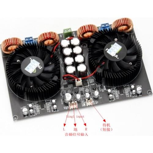 Tpa3255 digital class D dual core high power 2.0 power amplifier board 600W + 600W