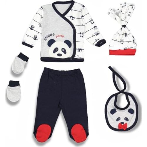 Panda Pattern Baby 5'li Hospital Output