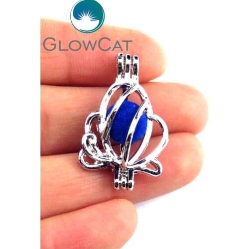 10pcs K526 Fly Butterfly Pearl Cage Locket Jewelry Making Essential Oil Diffuser Beads Cage Pendant Mothers Day Gift Jewelry