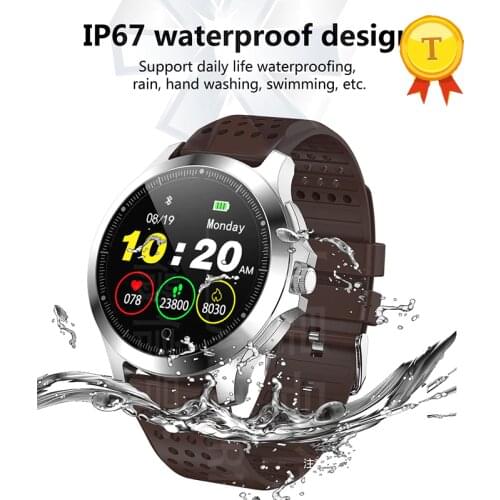 2019 newest version heart rate blood pressure waterproof swimming man wrist band PPG ECG smart bracelet Activity fitness tracker