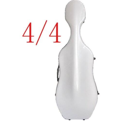 4/4 Cello Carbon Fiber Case Hard Case W/Wheels Easy Carry