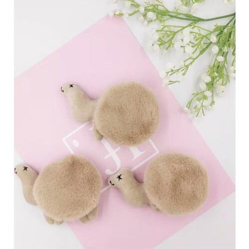 5Pcs/lot Popular Plush Accessories Cute Furry Camel Patch DIY Cotton-filled Plush Accessories Scarf Bags Decorations