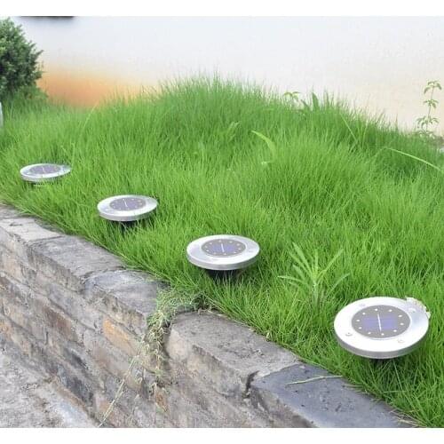 8 LED Outdoor Solar Garden Lights Waterproof In-Ground Light solar led light outdoor for Pathway Yard Deck White/Warm White