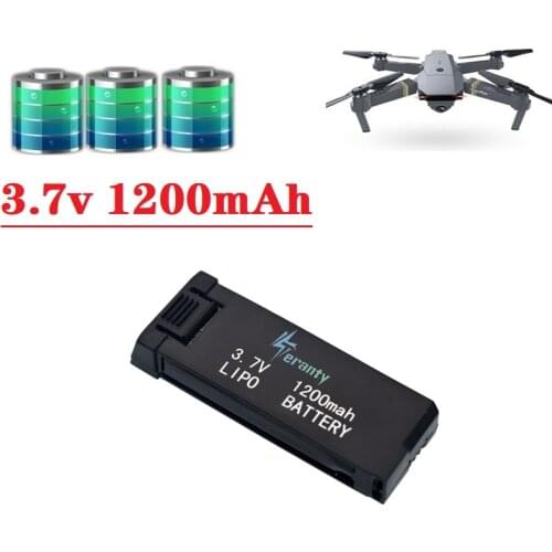 Upgraded 3.7V 1200mAH Lipo Battery for E58 JY019 S168 RC Quadcopter Spare Parts for E58 Drone Battery PK 500mAh 850mah 3.7v