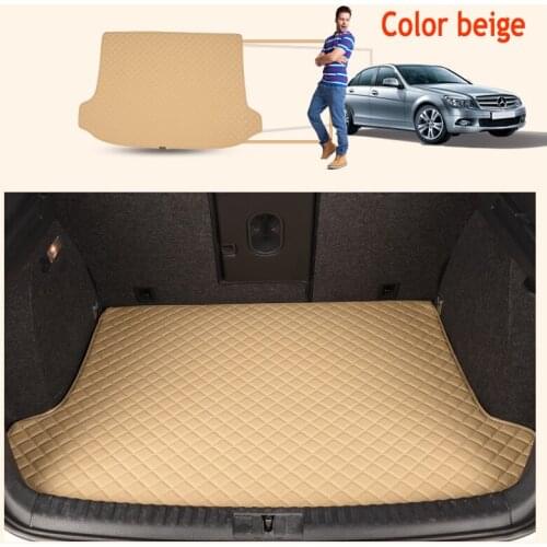 Custom car Trunk mats Case for Mercedes Benz A C200 E260 CL CLA G GLK300 ML S350/400 leather Anti-slip carpet liner