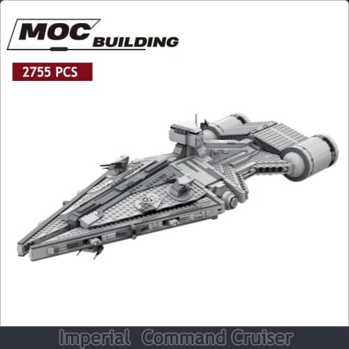 Childrens moc building blocks, Imperial Star Destroyer toys, Star series Wars Empire Arquitens-class command cruiser