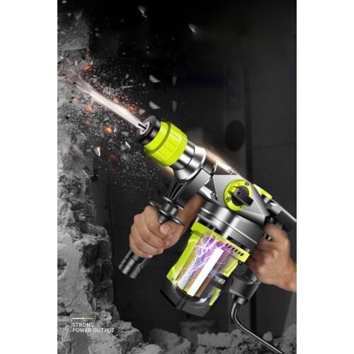 220V Electric Drills Electric Demolition Electric Hammer Drill Concrete Breaker Punch Jackhammer 3000r/min