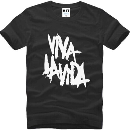 Rock coldplay Viva la vida loose Mens T-Shirt T Shirt For Men New Short Sleeve Cotton Casual Top Tee Camisetas Masculina