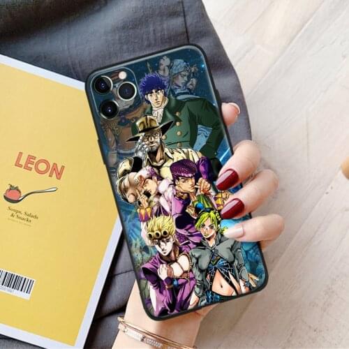 JoJo no Kimyou na Bouken anime Bizarre For iPhone se 6 6s 7 8 plus x xr xs 11 pro max soft silicone phone case cover shell