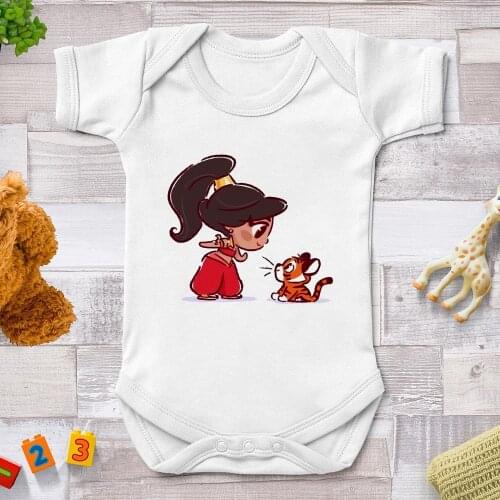 Newborn Baby Rompers Summer Short Sleeve White Soft Baby Girl Jumpsuits Harajuku Baby Boys Clothes Infant Bebe Bodysuits