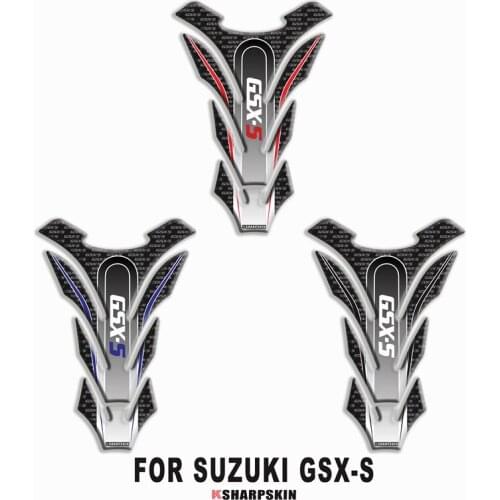 Motorcycle 3D fuel tank pad sticker protective decorative decal FOR SUZUKI GSX-S Tank Pad Stickers