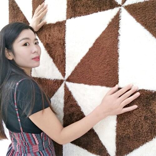 Soft pack fluff wall stickers suitable for family use creative TV bedside background wall stickers bedroom wall stickers