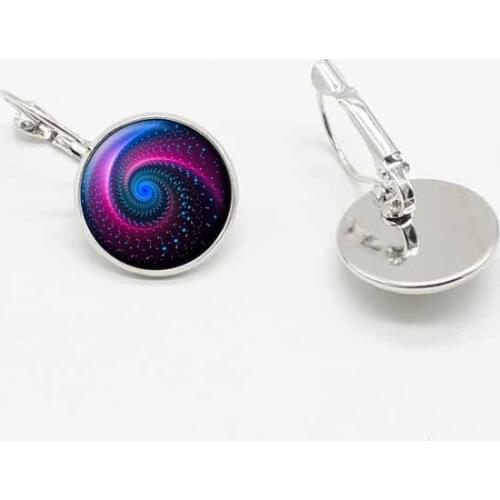 New creative Galaxy Star Crystal Glass Earrings Ear Hook Jewelry Accessories