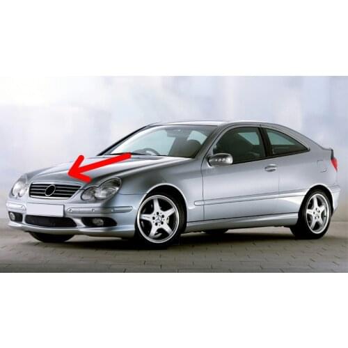 Mercedes c203 Hood Star Emblem Front Badge C Class 2000-2008 Aftermarket A1298880116