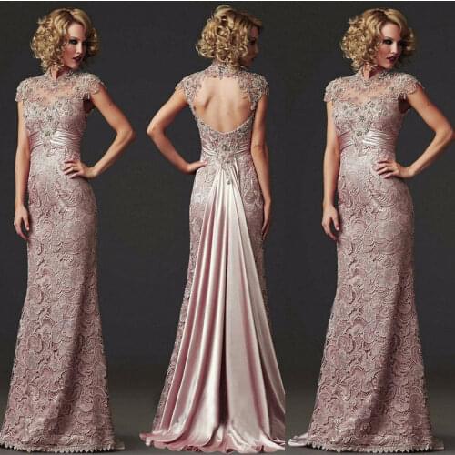 Mother of the Bride Dress Beads Wedding Guest Gown Detachable Skirt