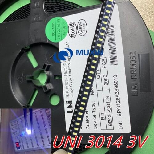 Suitable for UNI 4014 LED backlight 0.2 W SMD 4014 LED 3 V cool white diode 20LM LCD screen backlight for 200PCS