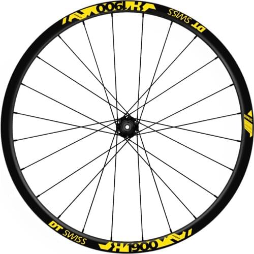 Complete KIT of compatible bike tire stickers 29 ”WH37 DT SWISS H 1900 HYBRID vinyl cycling wheels
