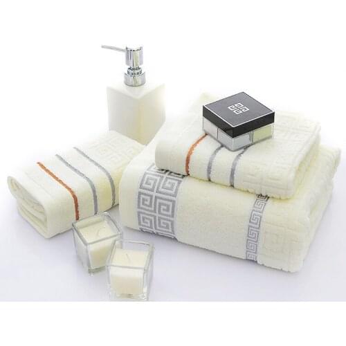 3 Pieces Bath Towels for Adults Cotton Towel Set Face Towels Bath Towel for Adults Washcloths High Absorbent Bathroom Towel