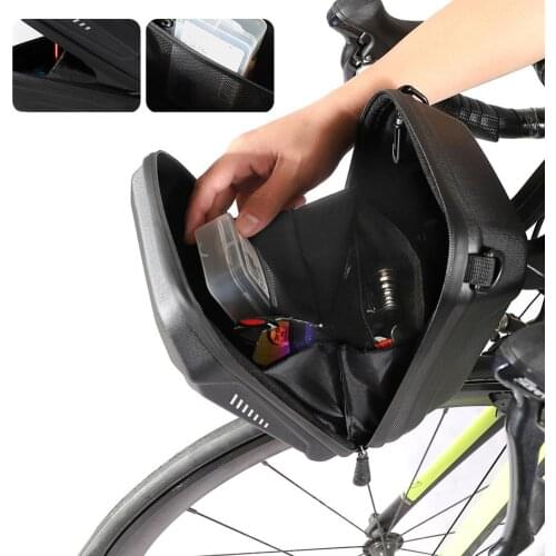 Bike Handlebar Bag Waterproof Bicycle Handlebar Front Frame Storage Basket With Reflective For Road MTB Cycling Outdoor