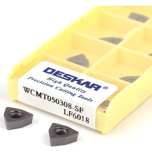 WCMX030208-SF LF6018 WCMX 040208 WCMT050308 WCMT 06T308/080412 CNC Lathe Turning Tools Carbide inserts U Type General Material