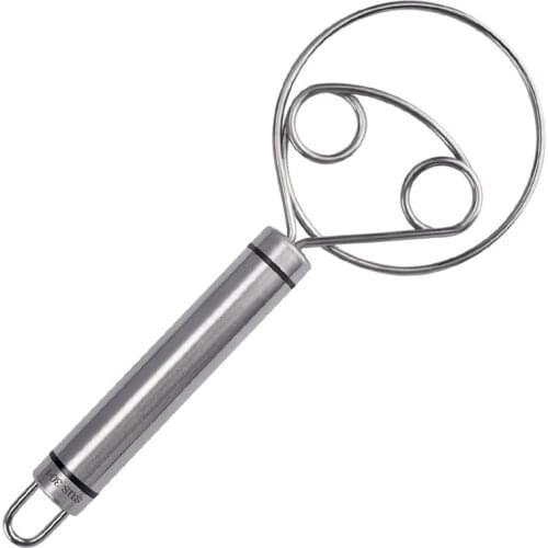 Stainless Steel Danish Dough Whisk Bread Dough Hand Mixer Baking Stirrer Dough Whisk Baking Whisk