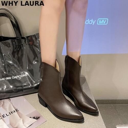 Hot womens ankle Boots PU leather 35-39 foot long womens boots pointed Lolita boots with high heels fashion boots