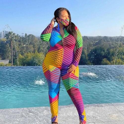 Autumn Women Long Sleeve Jumpsuit High Waist Sexy Club Outfits Jumpsuit Plus Size Rompers and Jumpsuits Wholesale Dropshipping