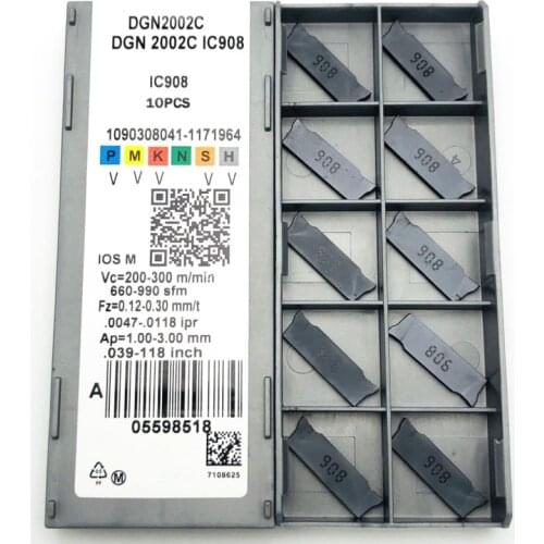 10PCS DGN2002C DGN2002J IC908 2mm Grooving tool new CNC machine tools milling tool metal turning tool DGN 2002J turning tools