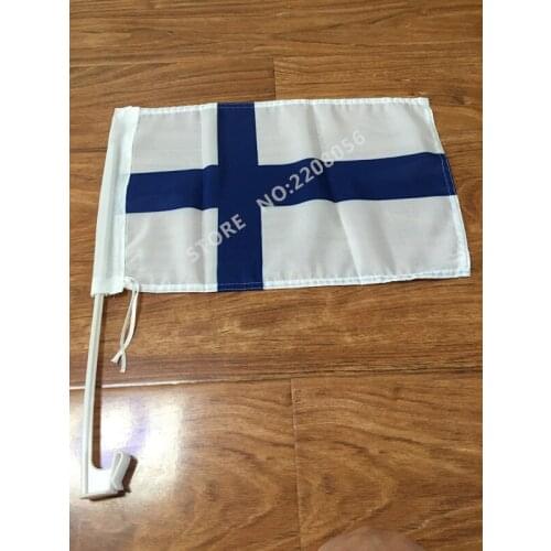 30 x 45 cm Finland car flag car banner window banner window flag free shipping