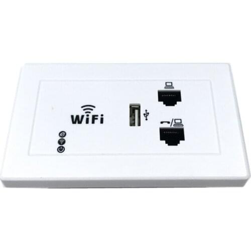 ANDDEAR White Wireless WiFi in Wall AP High Quality Hotel Rooms Wi-Fi Cover Mini Wall-mount AP Router Access Point