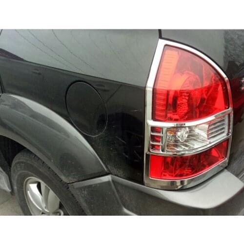 Car styling 2005 2006 2007 2008 2009 fit For Hyundai Tucson ABS Chrome After headlight Lamp Cover