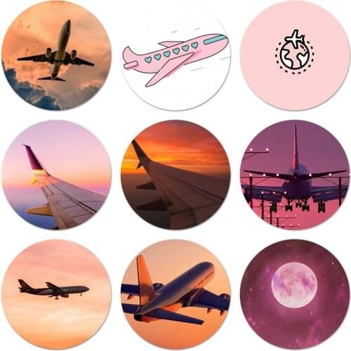 Cartoon Candy Airplane Icons Pins Badge Decoration Brooches Metal Badges For Clothes Backpack Decoration