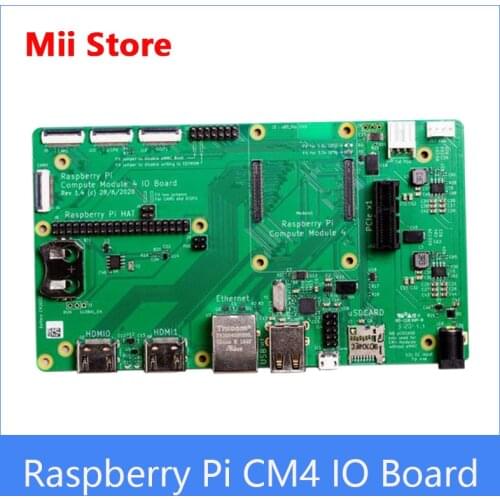 Raspberry Pi Compute Module 4 IO Board, Support multiple functional interfaces PCIE slot