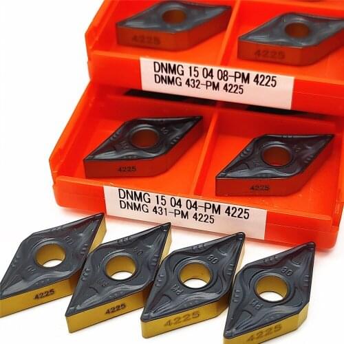 Carbide Inserts DNMG150404 DNMG 150408 PM 4225 External Turning Tools Metal Lathe Tools High-Quality Turning Inserts