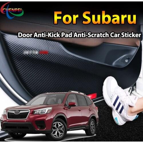 For Subaru Forester 08-21 XV 13-21 Legacy 10-20 Outback 10-20 Car Door Anti Kick Pad Protection Stickers Car Accessories