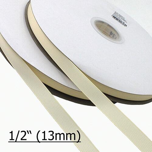[IuBuFiGo] 1/2"(13mm) Grosgrain Ribbon Wedding Invitation Cards Decorative Ribbon For Packing 100yard/lot
