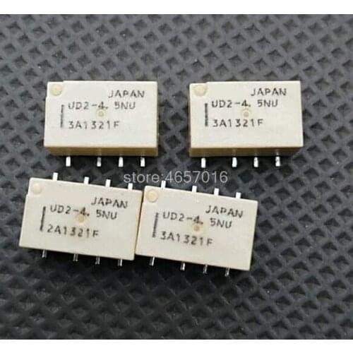 10pcs/lot UD2-4.5NU relay 8 feet 4.5VDC 4.5V